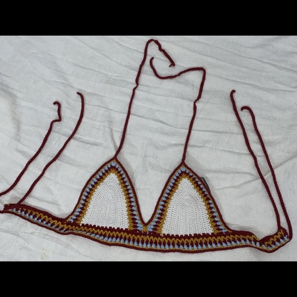 Forever 21 Other - Forever 21 Crochet Bikini Top Size M Festival Wear